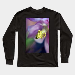 Purple Aquilegia flower Long Sleeve T-Shirt